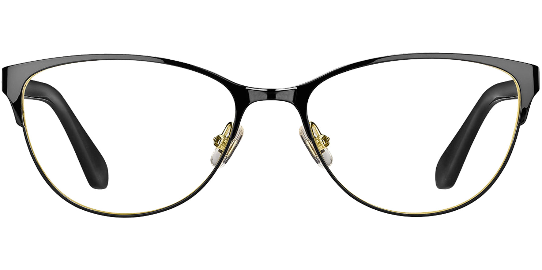 Kate Spade Hadlee Browline Cat-Eye Eyeglass Frame w/ Spring Hinges