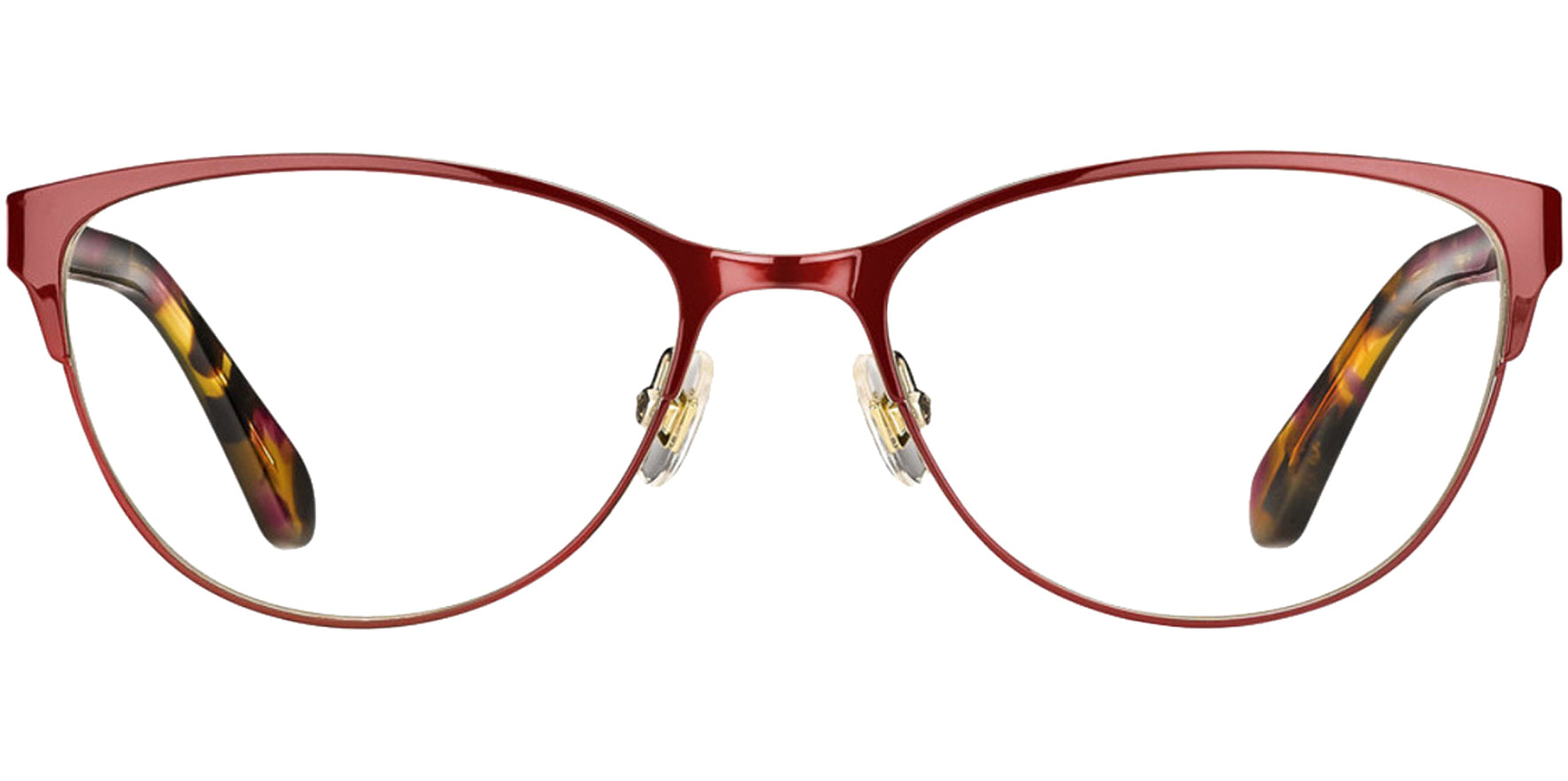 Kate Spade Hadlee Browline Cat-Eye Eyeglass Frame w/ Spring Hinges