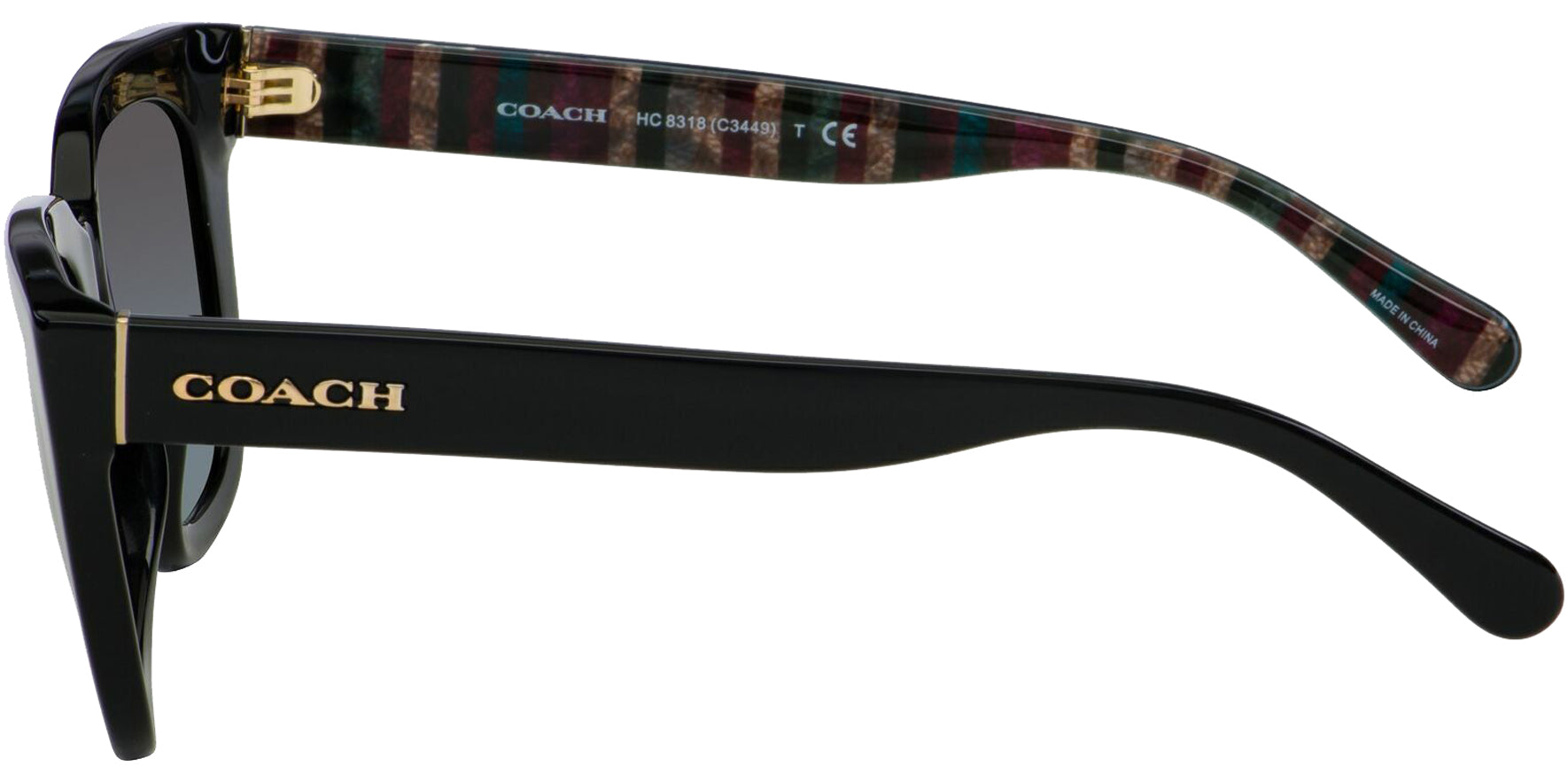 Coach Black Soft Square w/ Gradient Lens - Eyedictive