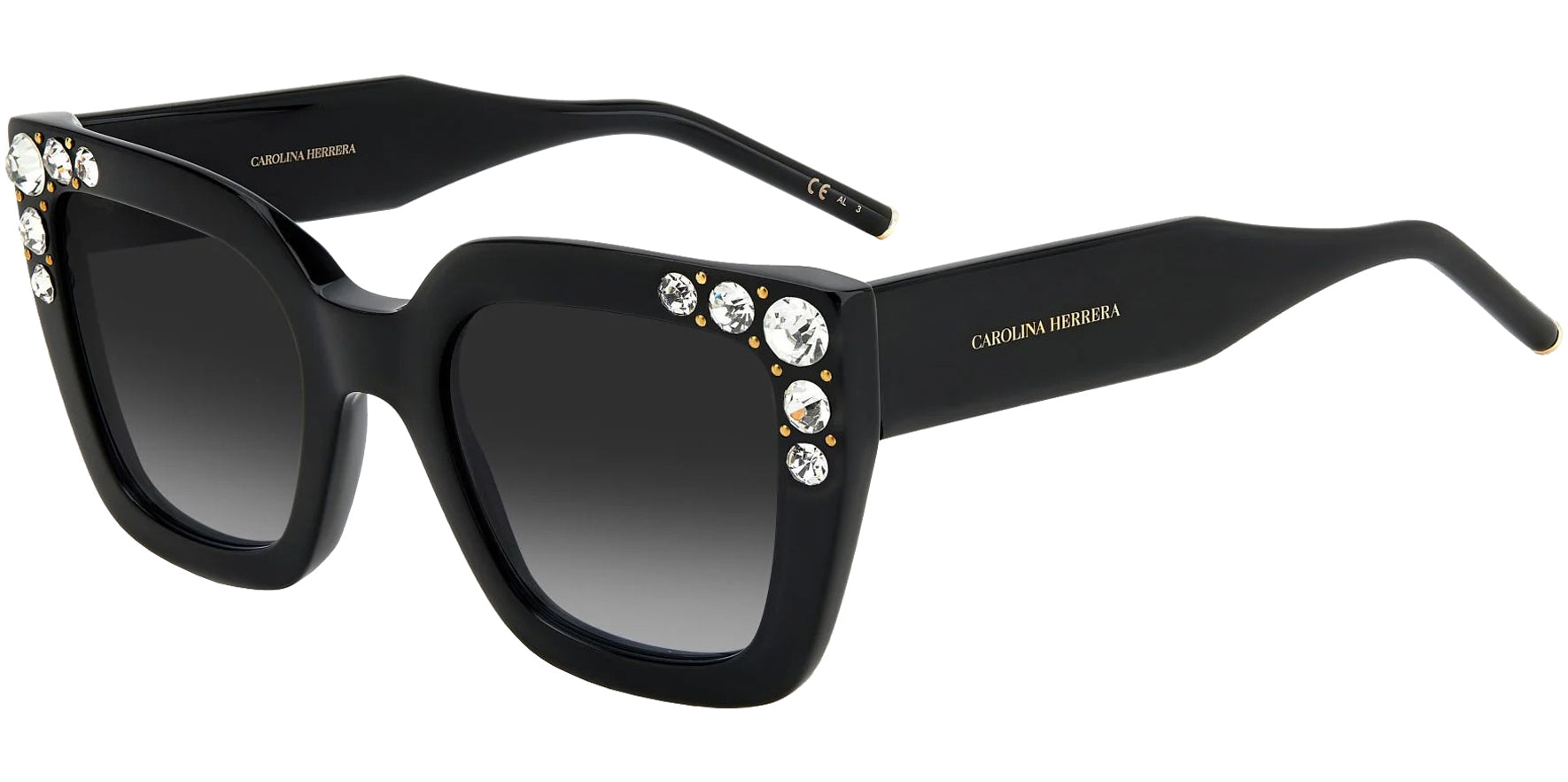 Carolina Herrera Chunky Cat-Eye w/ Gradient Lens