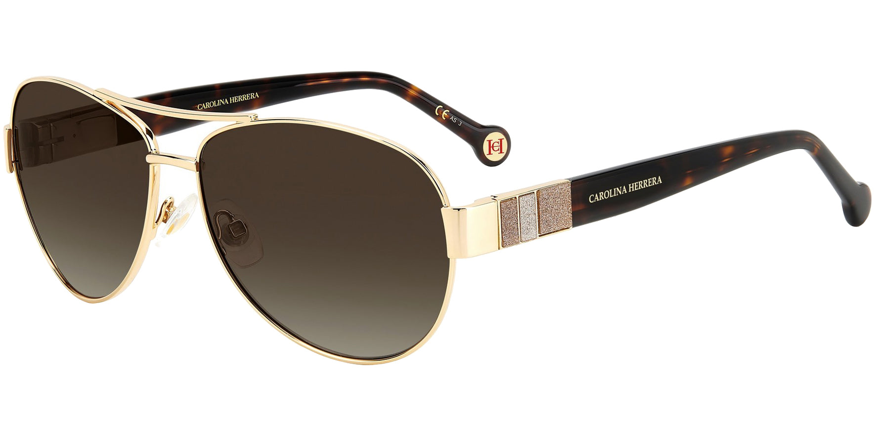 Carolina Herrera Aviator w/ Gradient Lens