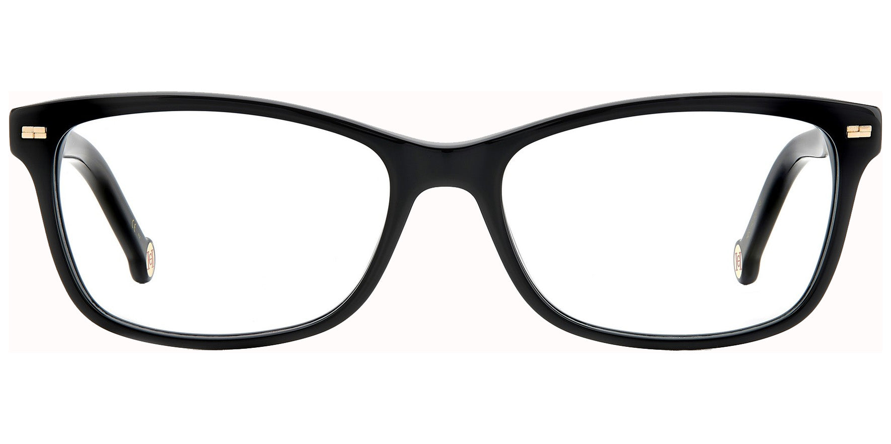Carolina Herrera Rounded Rectangle Eyeglasses w/ Flex Hinges