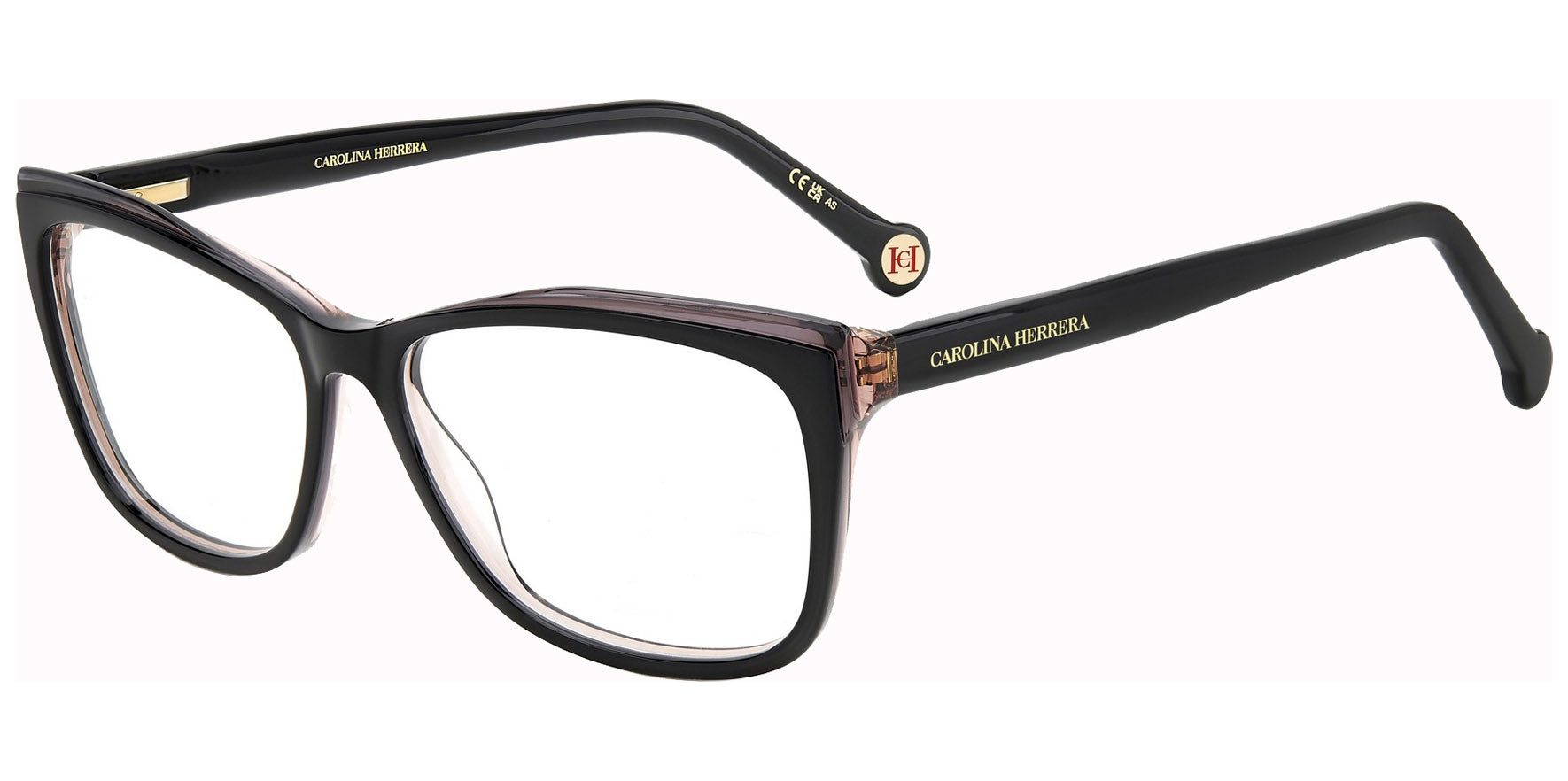 Carolina Herrera Rectangle Eyeglasses w/ Spring Flex Hinges
