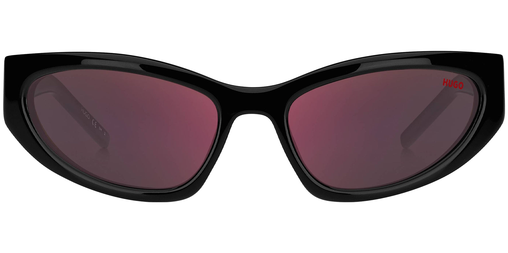 HUGO By Hugo Boss Oval Sport Wrap w/ 3D Monogram - Eyedictive