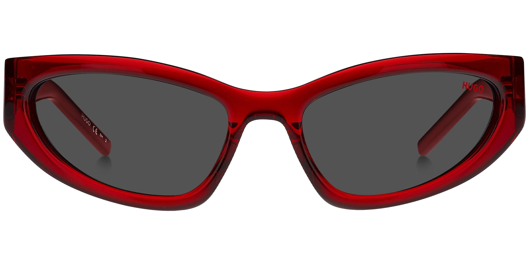 HUGO By Hugo Boss Oval Sport Wrap w/ 3D Monogram - Eyedictive