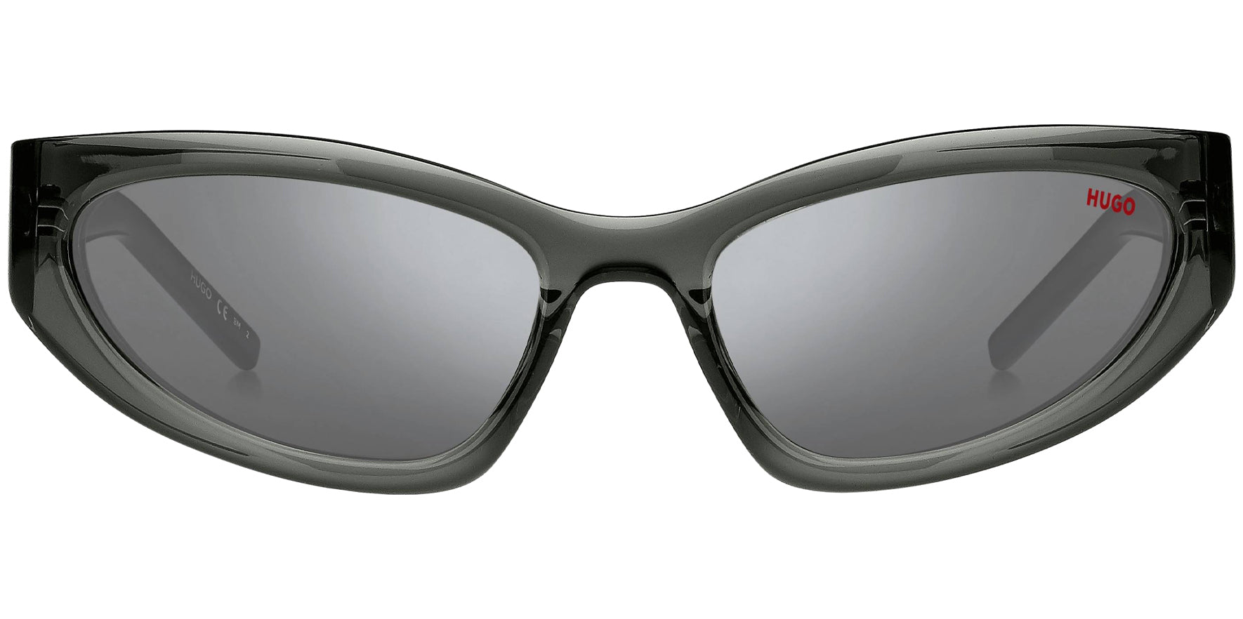 HUGO By Hugo Boss Oval Sport Wrap w/ 3D Monogram - Eyedictive
