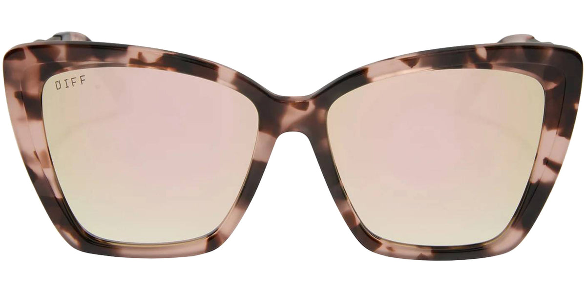 Diff Becky II Polarized Oversized Cat-Eye w/ Coated Temple Tips