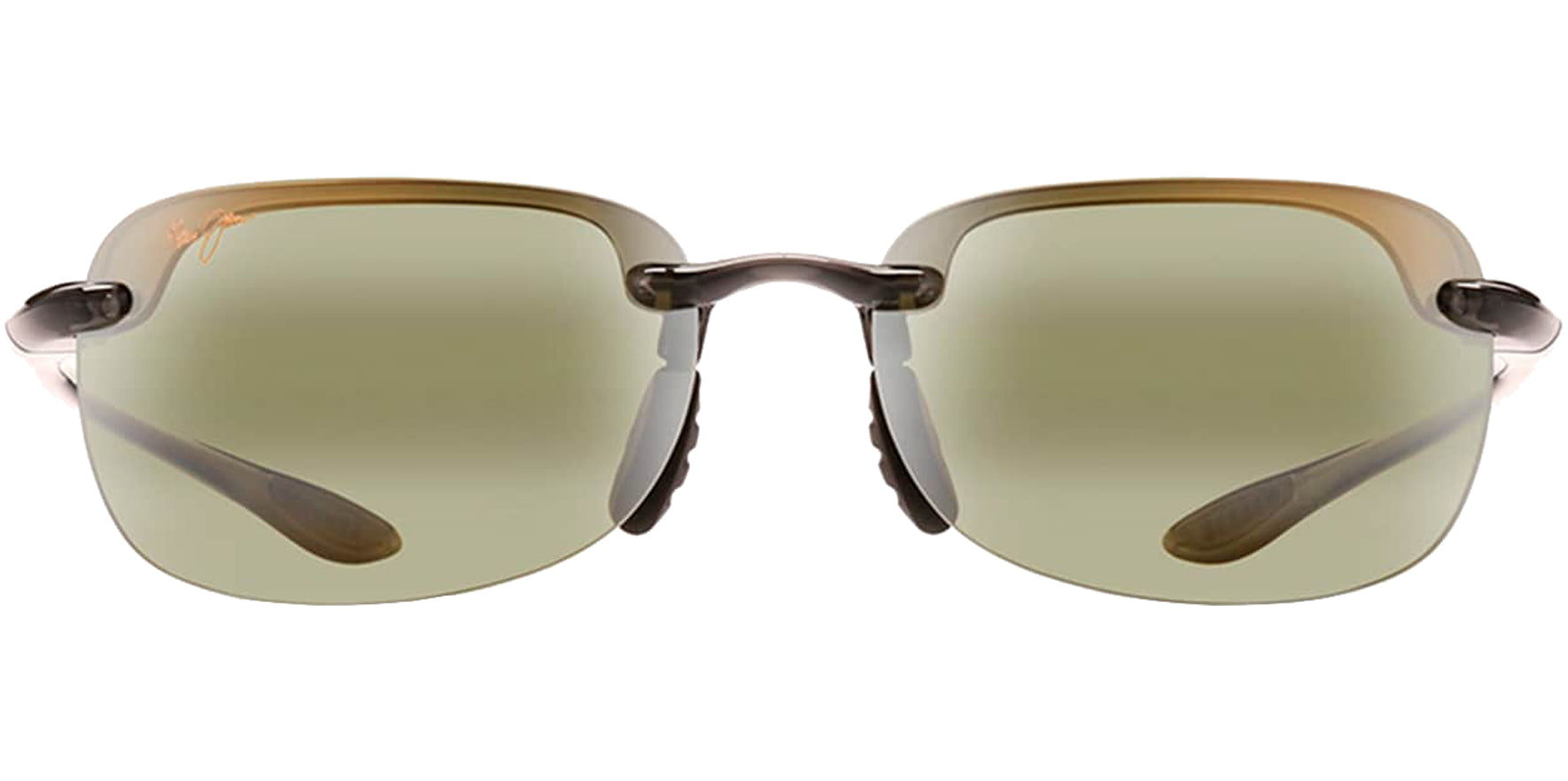 Maui Jim Sandy Beach Polarized Translucent Smoke Grey Rimless Wrap