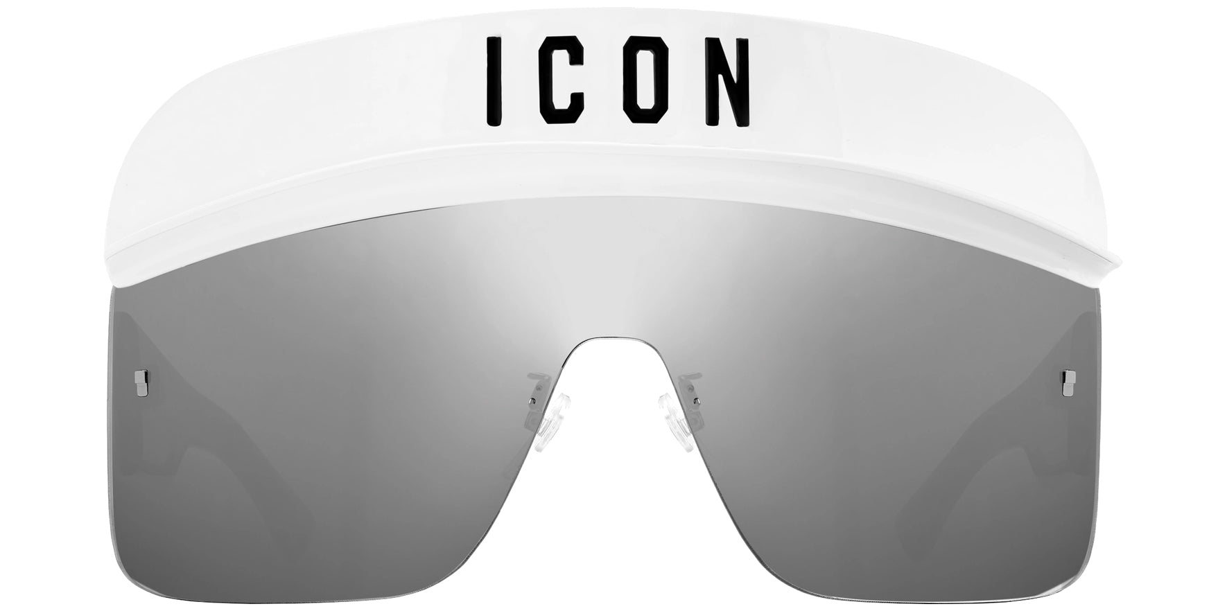DSquared2 Icon Mask Shield Rimless w/ Detachable Visor - Eyedictive