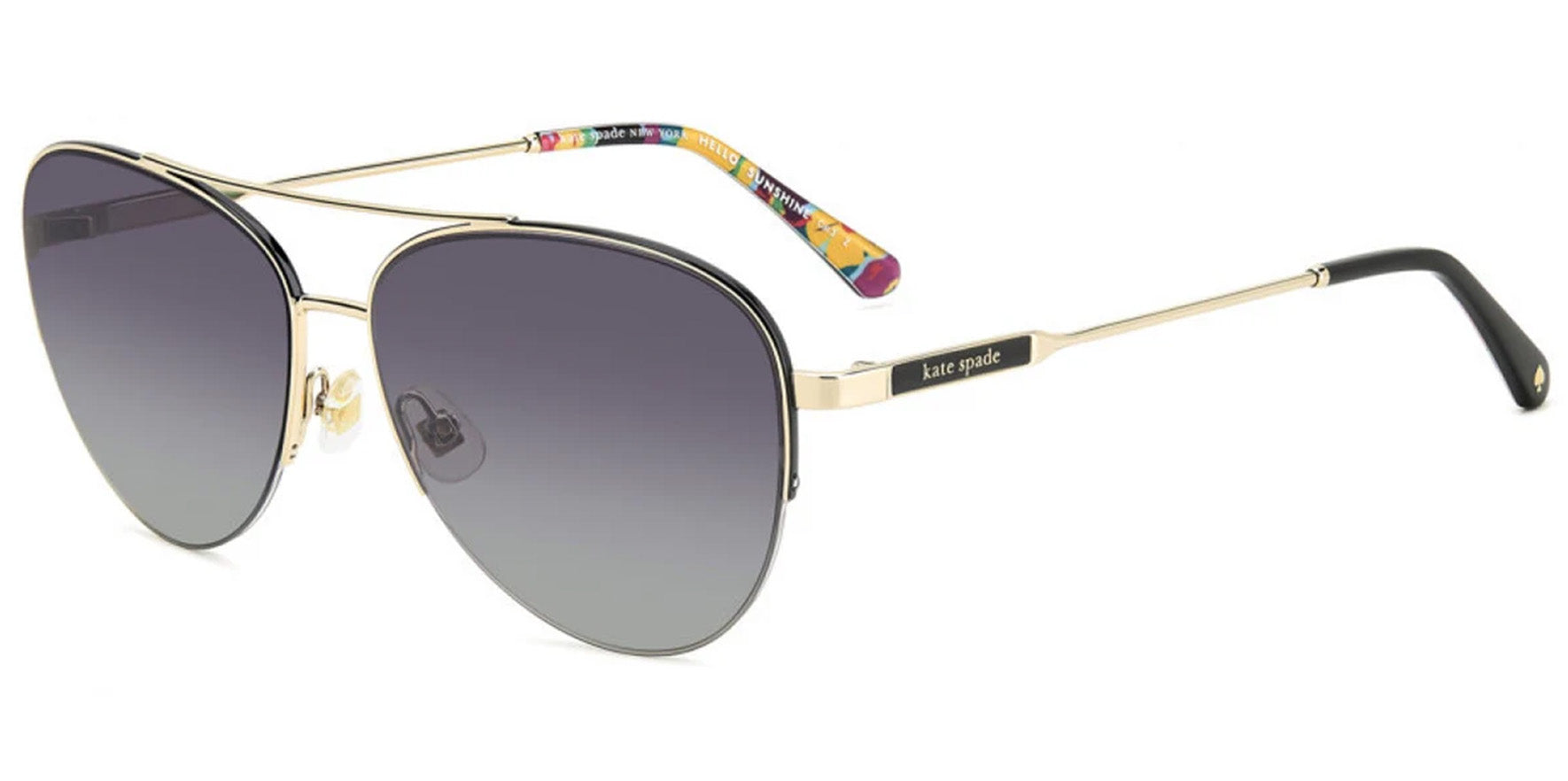 Kate Spade Janece Polarized Semi-Rimless Slim Aviator