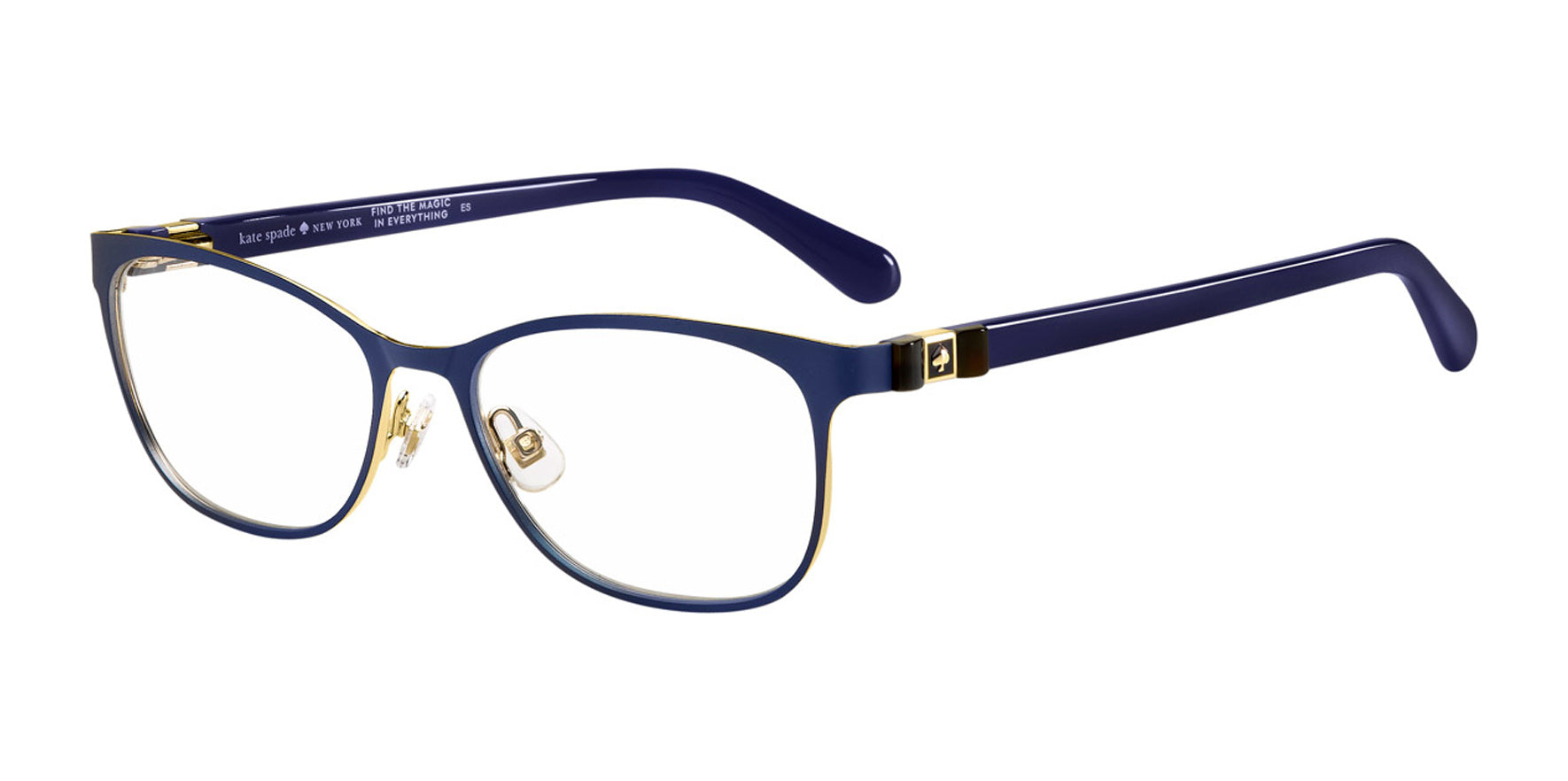 Kate Spade Jonae Blue Rectangle w/ Spring Hinges