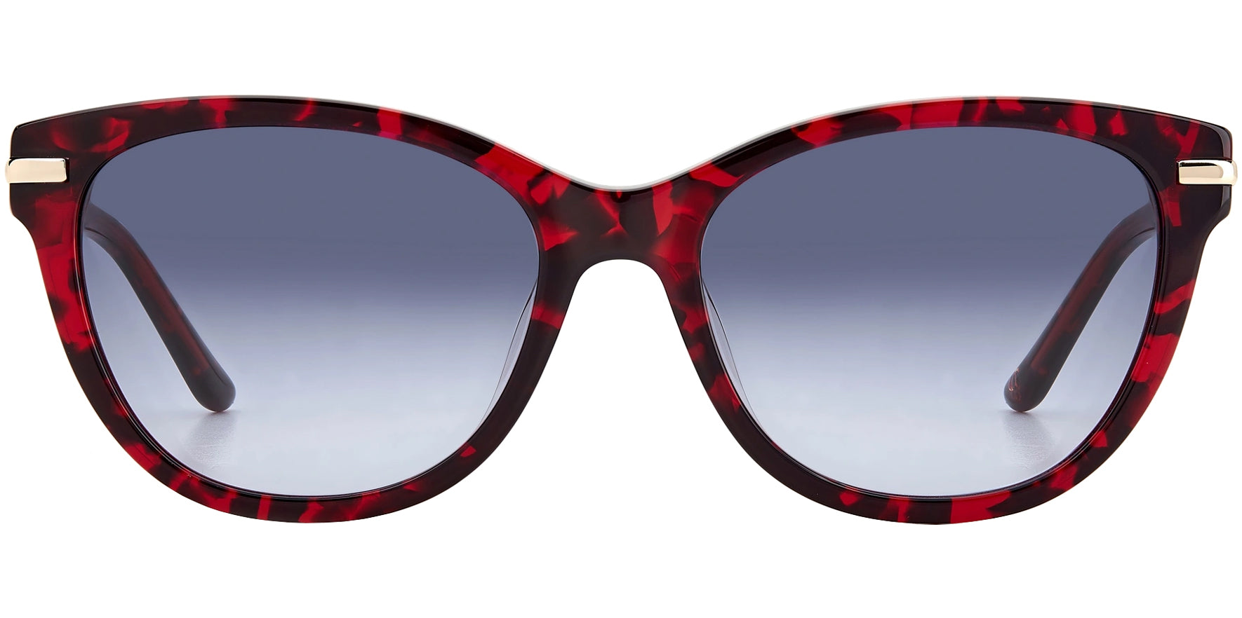 Juicy Couture Red Havana Rounded Cat Eye w/ Gradient Lens - Eyedictive