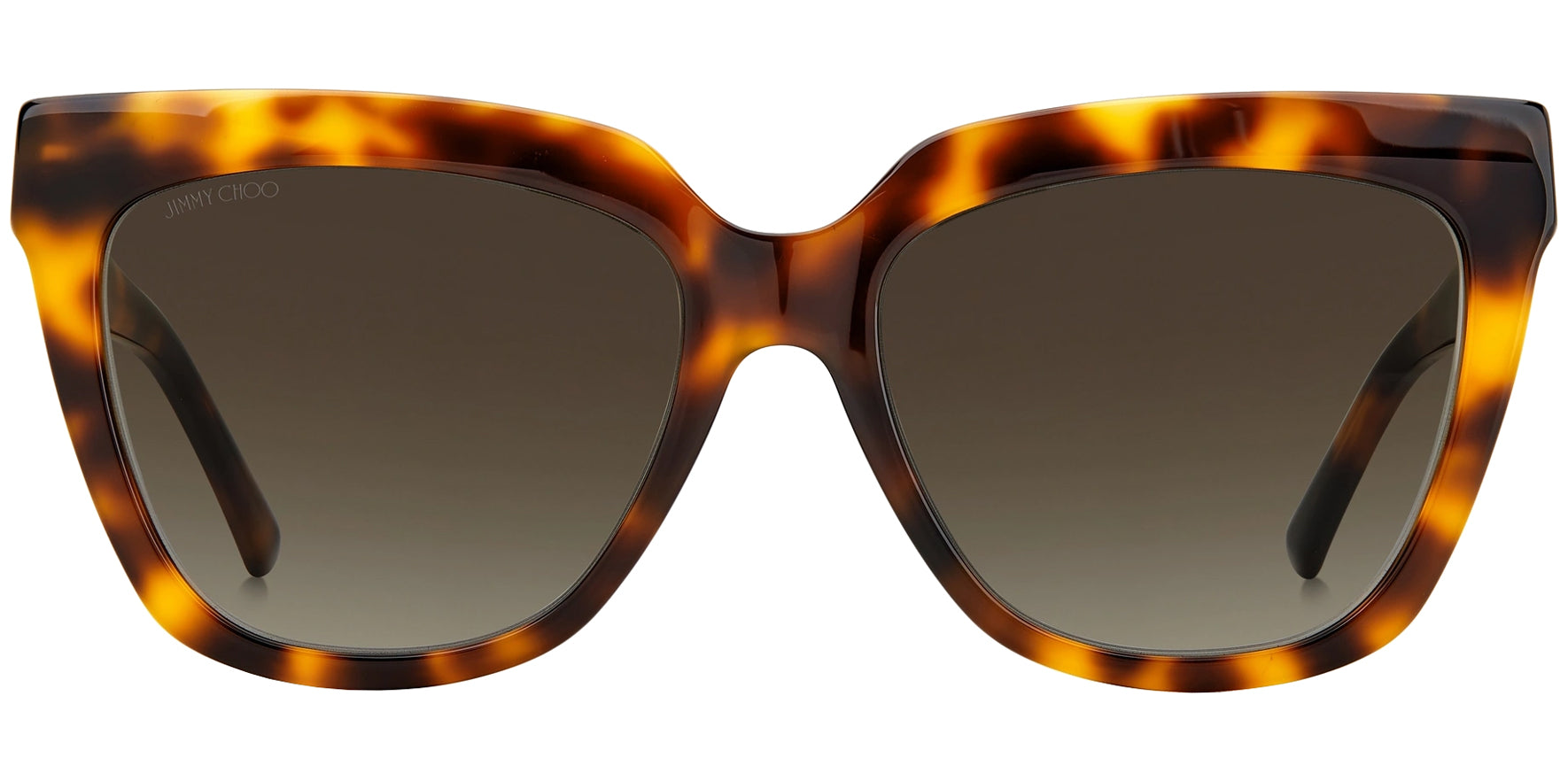 Jimmy Choo Julieka Havana Oversize Square w/ Gradient Lens - Eyedictive