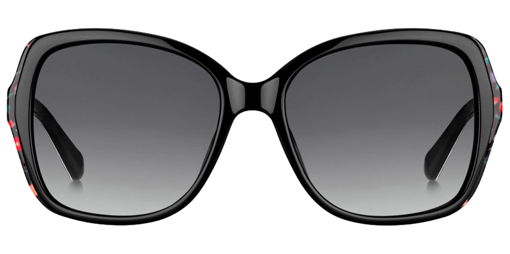 Kate Spade Karalyn Black Flower Pattern Butterfly w/ Gradient Lens