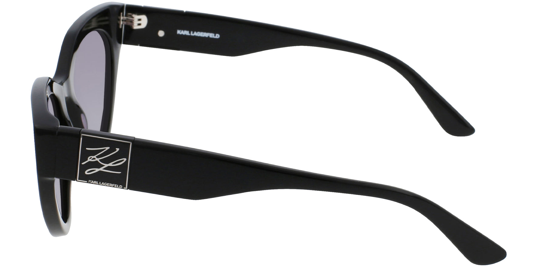 Karl Lagerfeld Black Round Cat Eye - Eyedictive