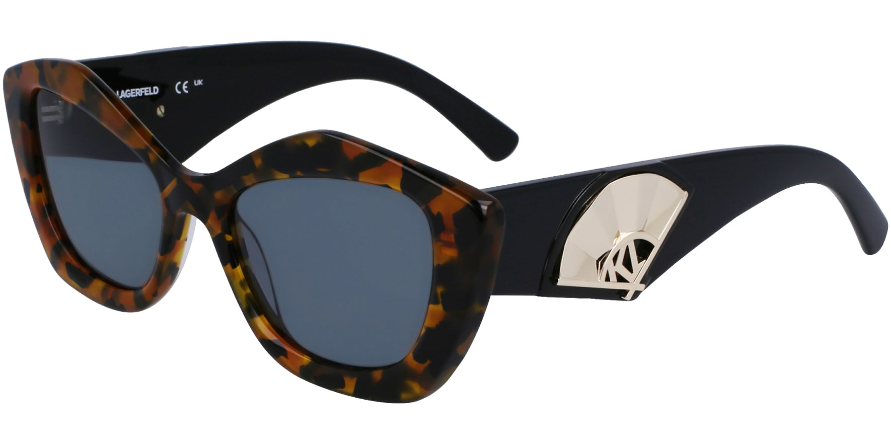 Karl Lagerfeld Women's Geometric Cat-Eye w/ 3D Logo