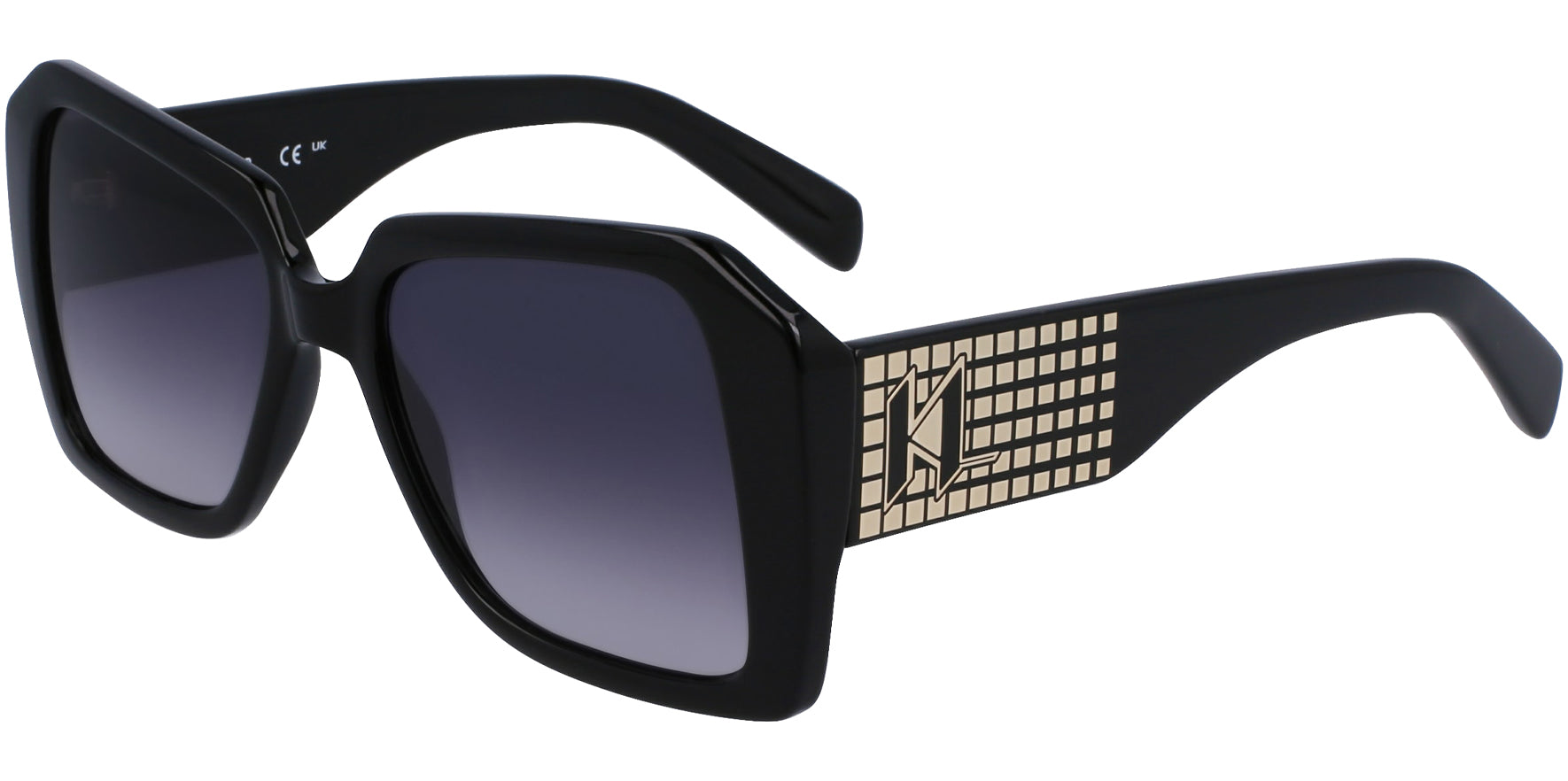 Karl Lagerfeld Oversized Square w/ Maxi Temples