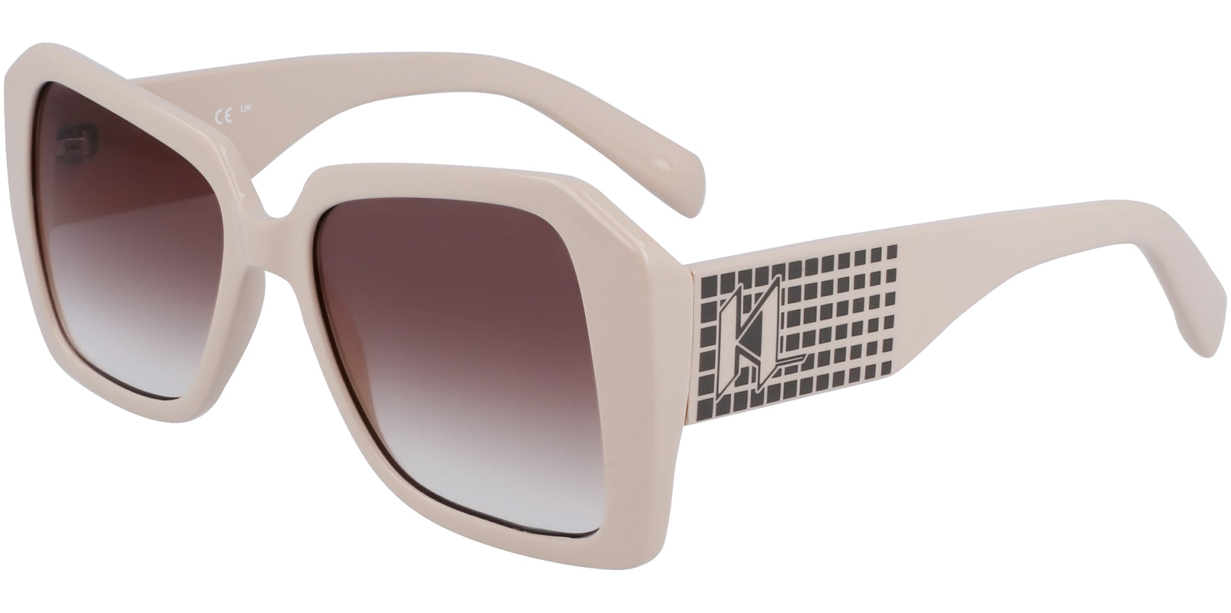 Karl Lagerfeld Oversized Square w/ Maxi Temples