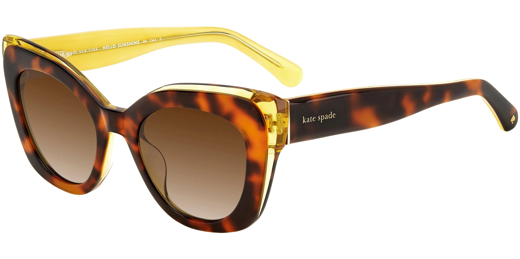 Kate Spade Marigold Havana Cat Eye w/ Gradient Lens - Eyedictive