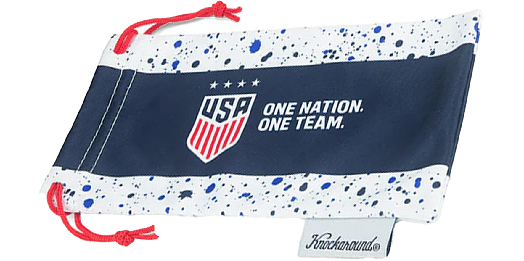 Knockaround Premiums Sport USWNT Polarized Navy Soft Square w/ Splatter Pattern Temples