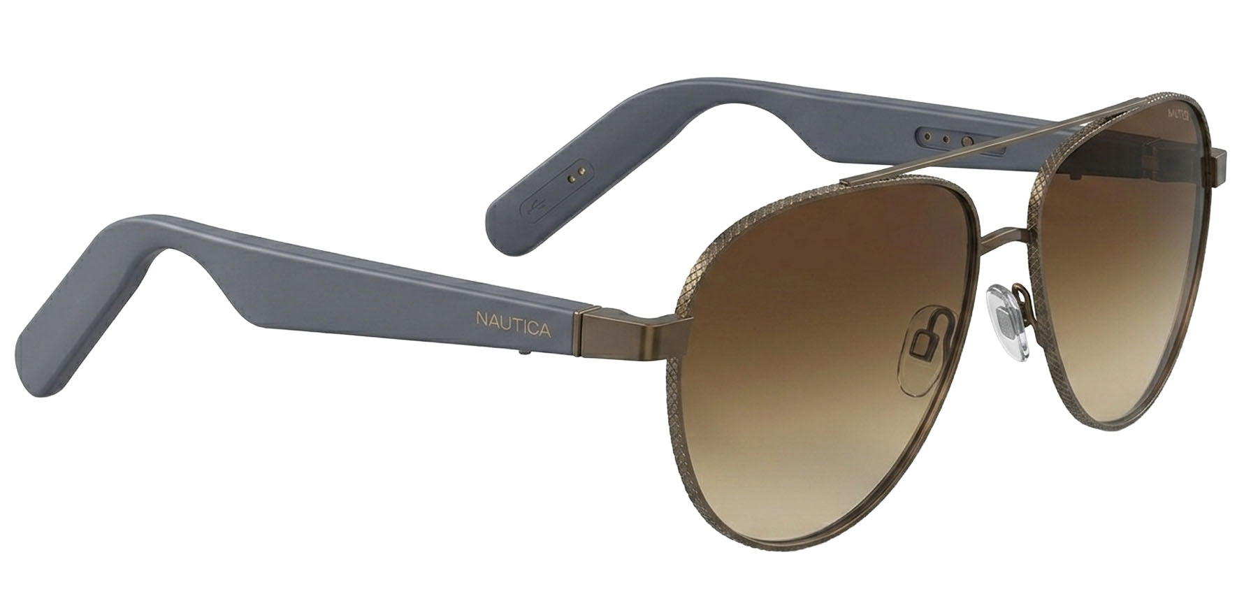 Nautica x Lucyd Admiral Polarized Smart/Bluetooth Aviator w/ Gradient Lens