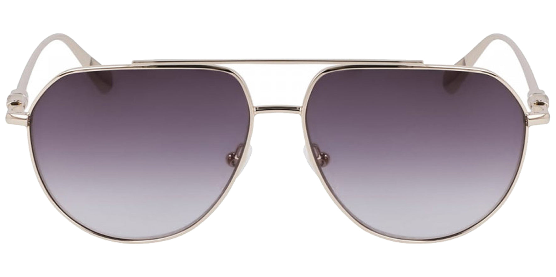 Longchamp Slim Metal Aviator w/ Gradient Lens