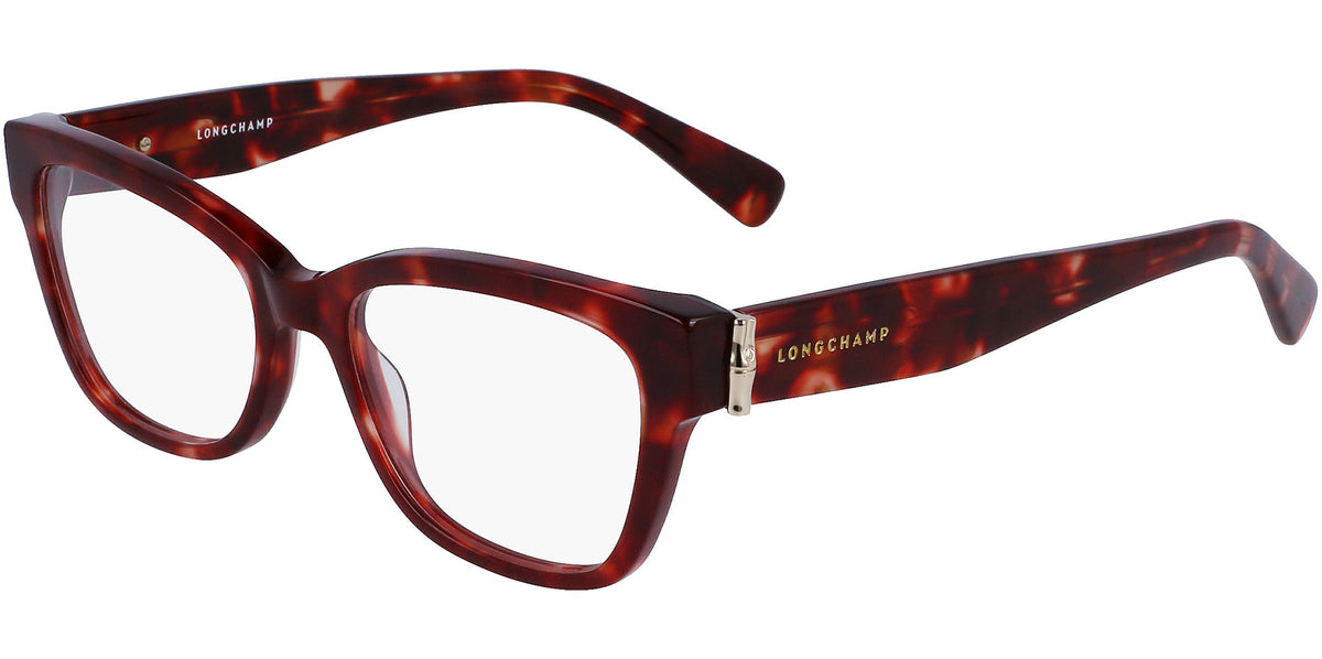 Longchamp Soft Square Eyeglasses w/ Hinge Stops