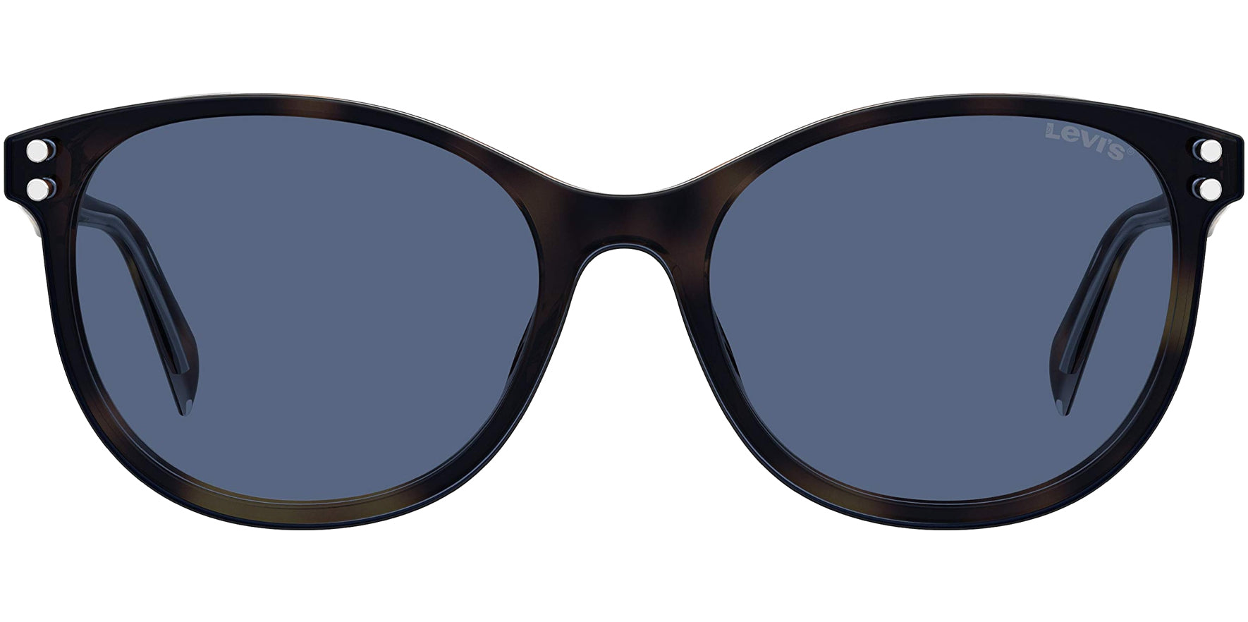 Levi's Rounded Cat-Eye Eyeglass Frames w/ Clip-On Shade - Eyedictive