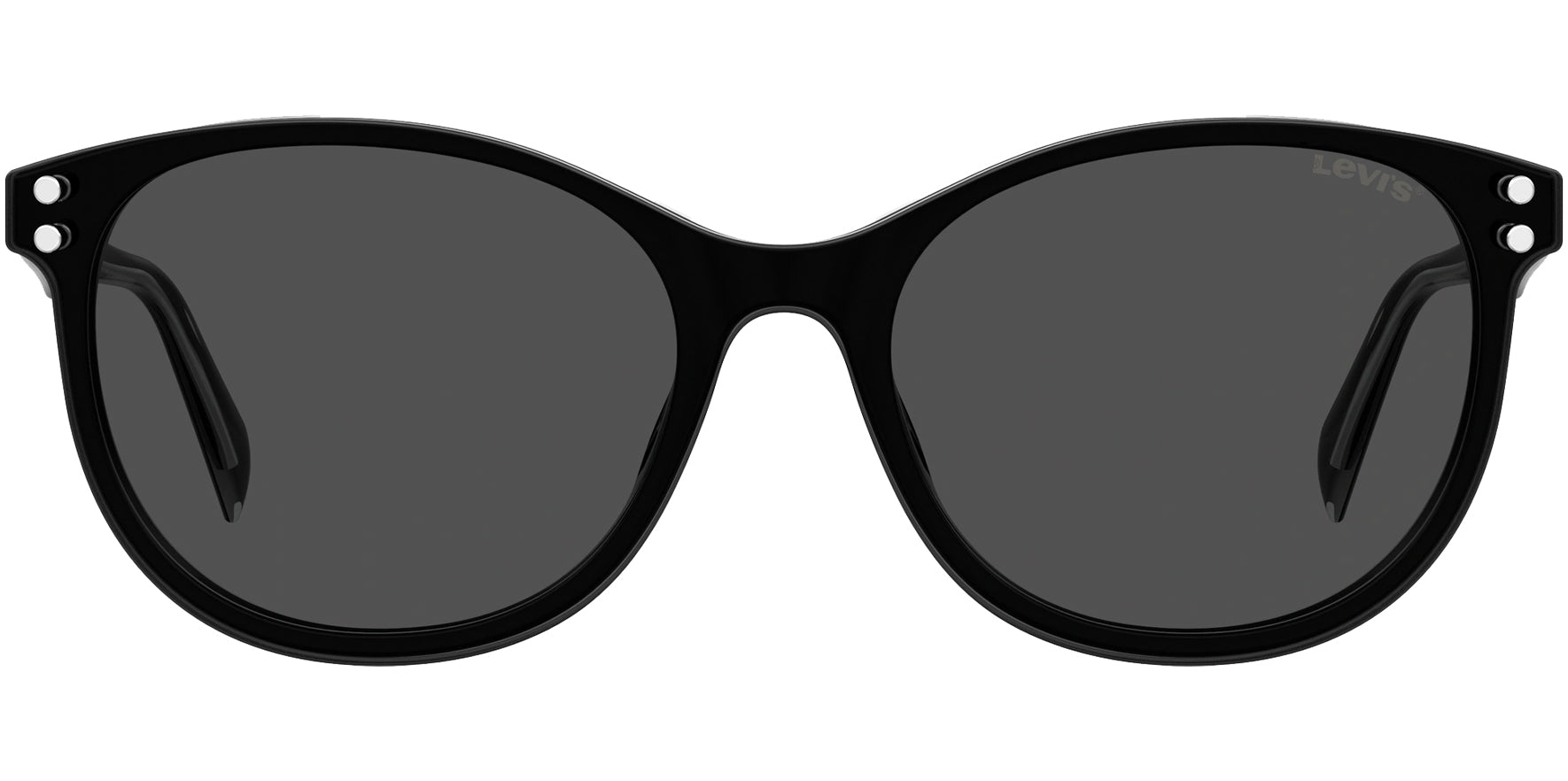 Levi's Rounded Cat-Eye Eyeglass Frames w/ Clip-On Shade - Eyedictive