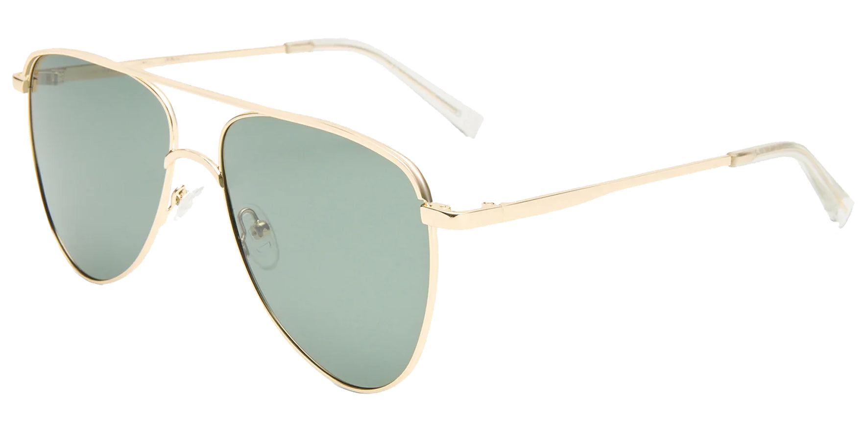 Le Specs Duke Polarized Gold-Tone Metal Aviator