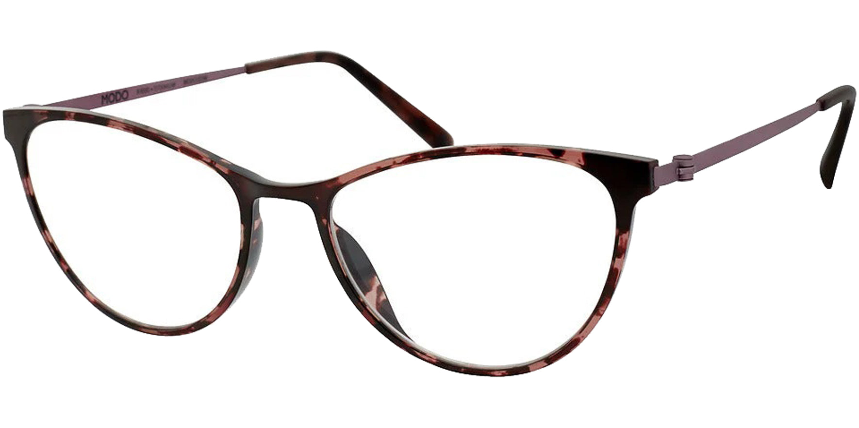 Modo Cat-Eye Eyeglasses w/ Titanium Temples