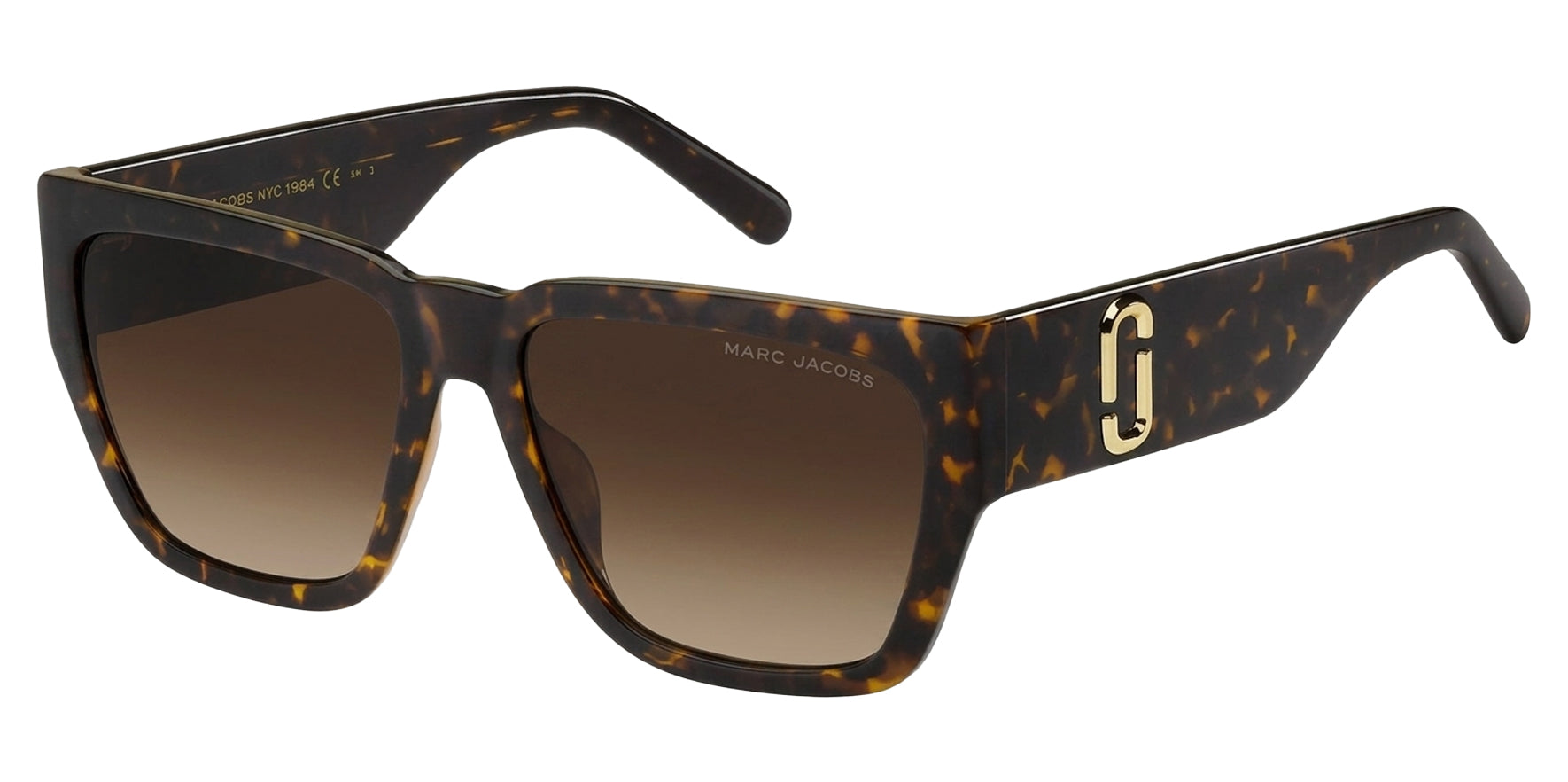 Marc Jacobs Polarized Oversize Squared Cat-Eye w/ Gradient Lens