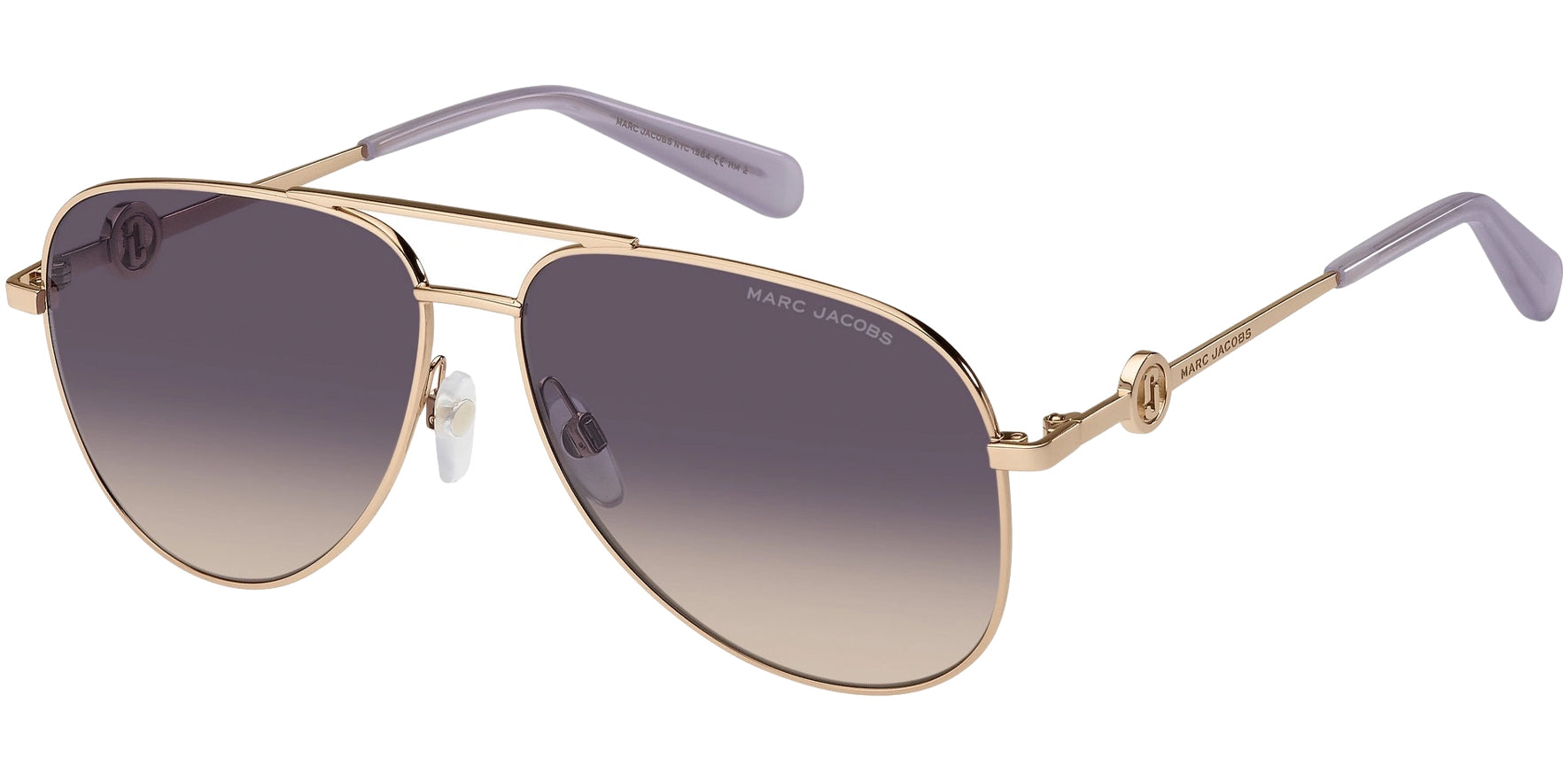 Marc Jacobs Aviator Sunglasses w/ Gradient Lens - Eyedictive