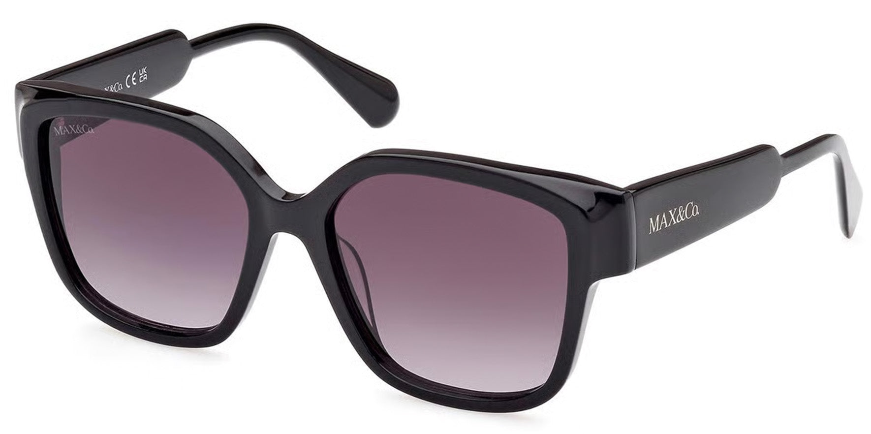 MAX & Co. Wide Temple Squared Butterfly w/ Gradient Lens