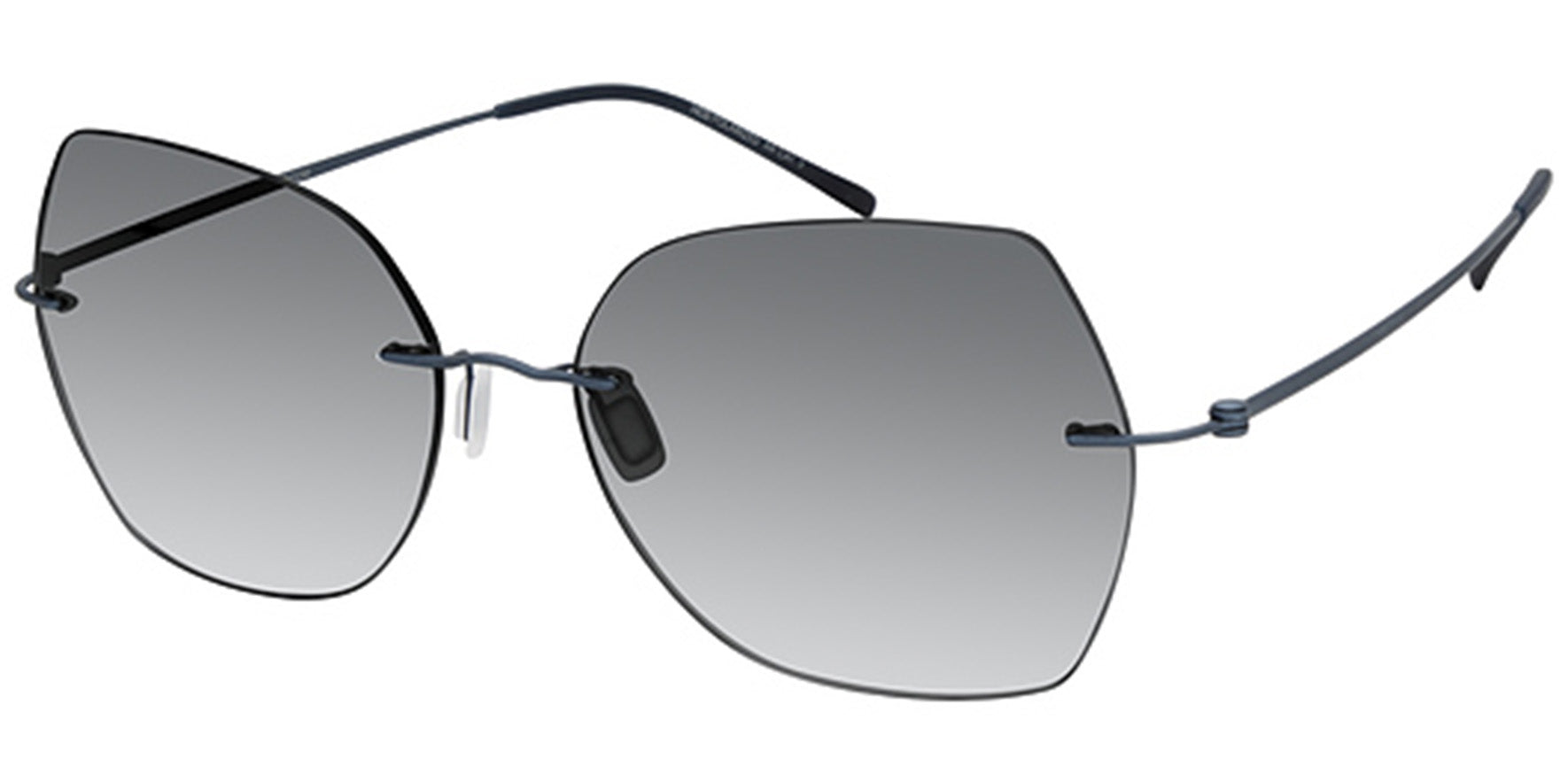 MODO Polarized Titanium Ultra-Slim Rimless Geometric Cat-Eye