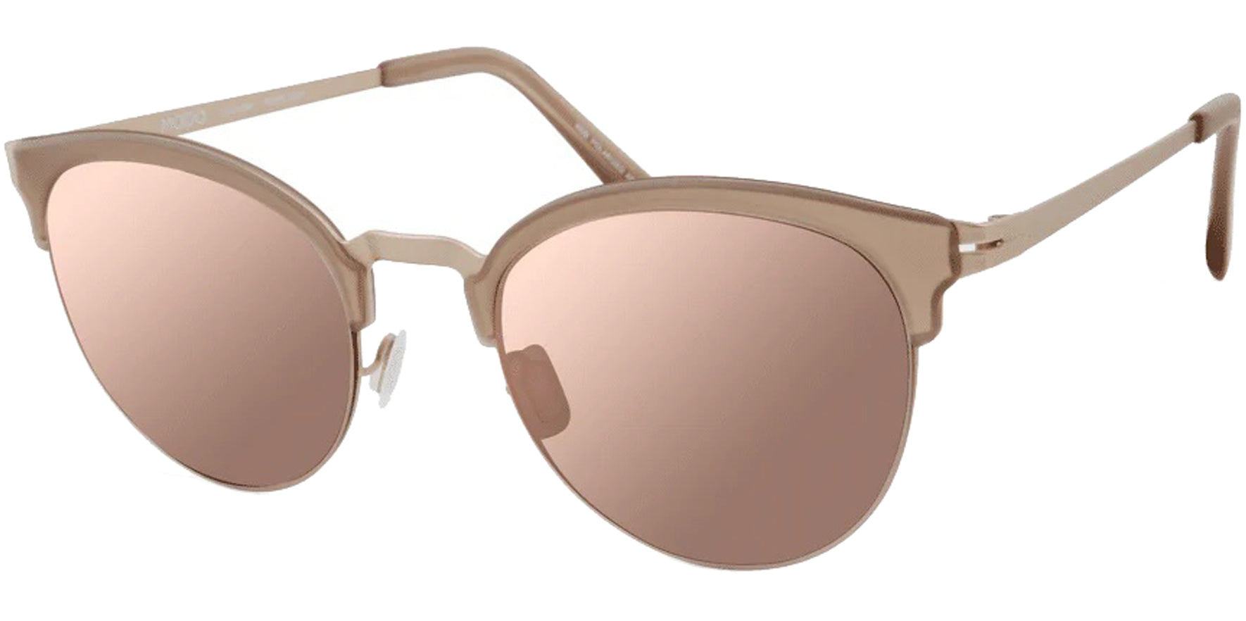Modo Polarized Titanium Round Browline