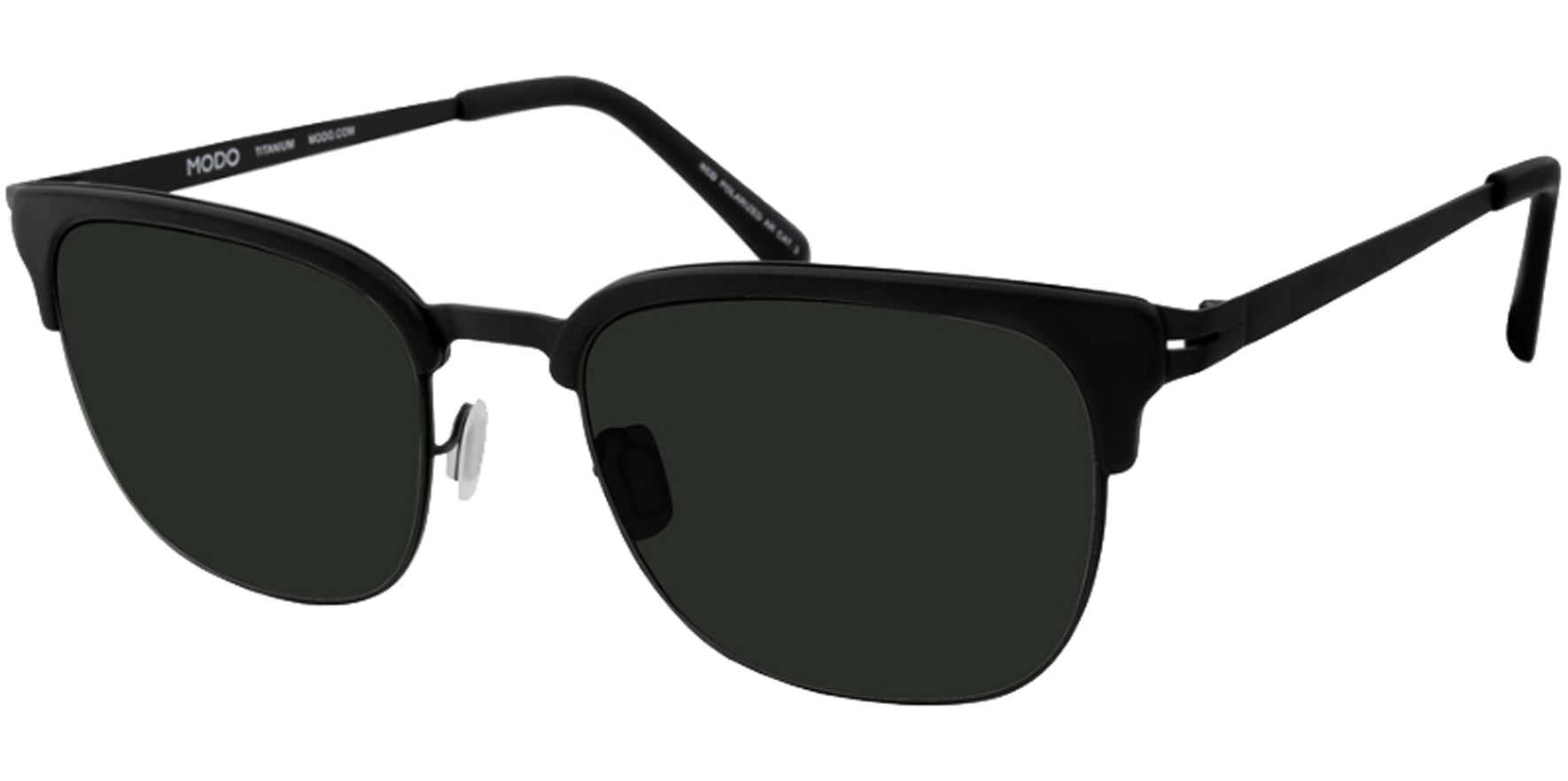 Modo Polarized Soft Square Browline Titanium w/ HCD Lens