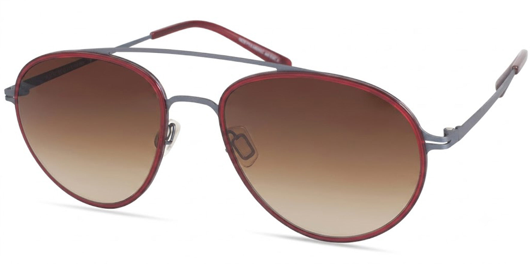 Modo Polarized Titanium Rounded Aviator w/ HCD Lens