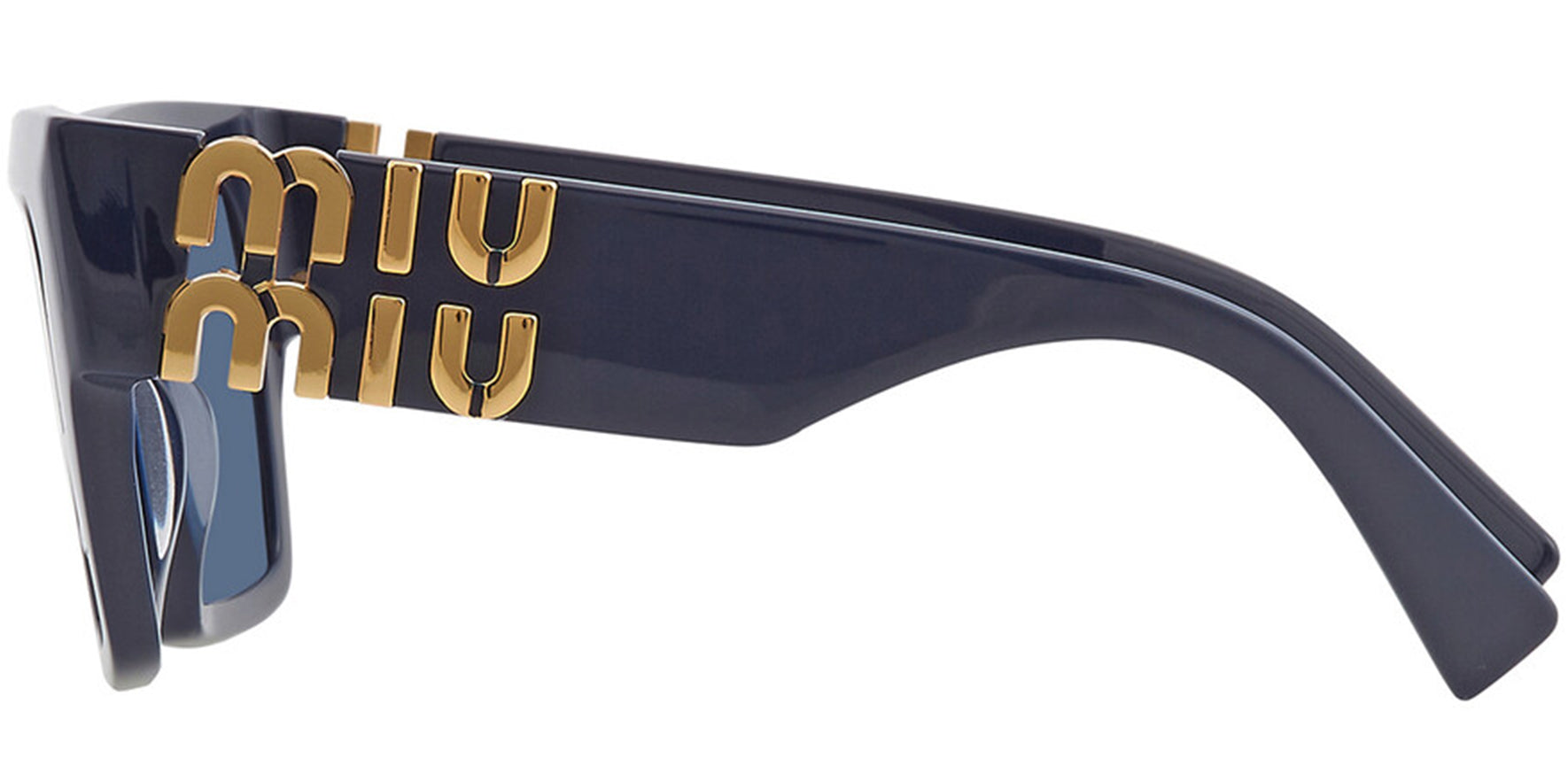 Miu Miu Glimpse Blue Stylized Flat Top Square - Eyedictive