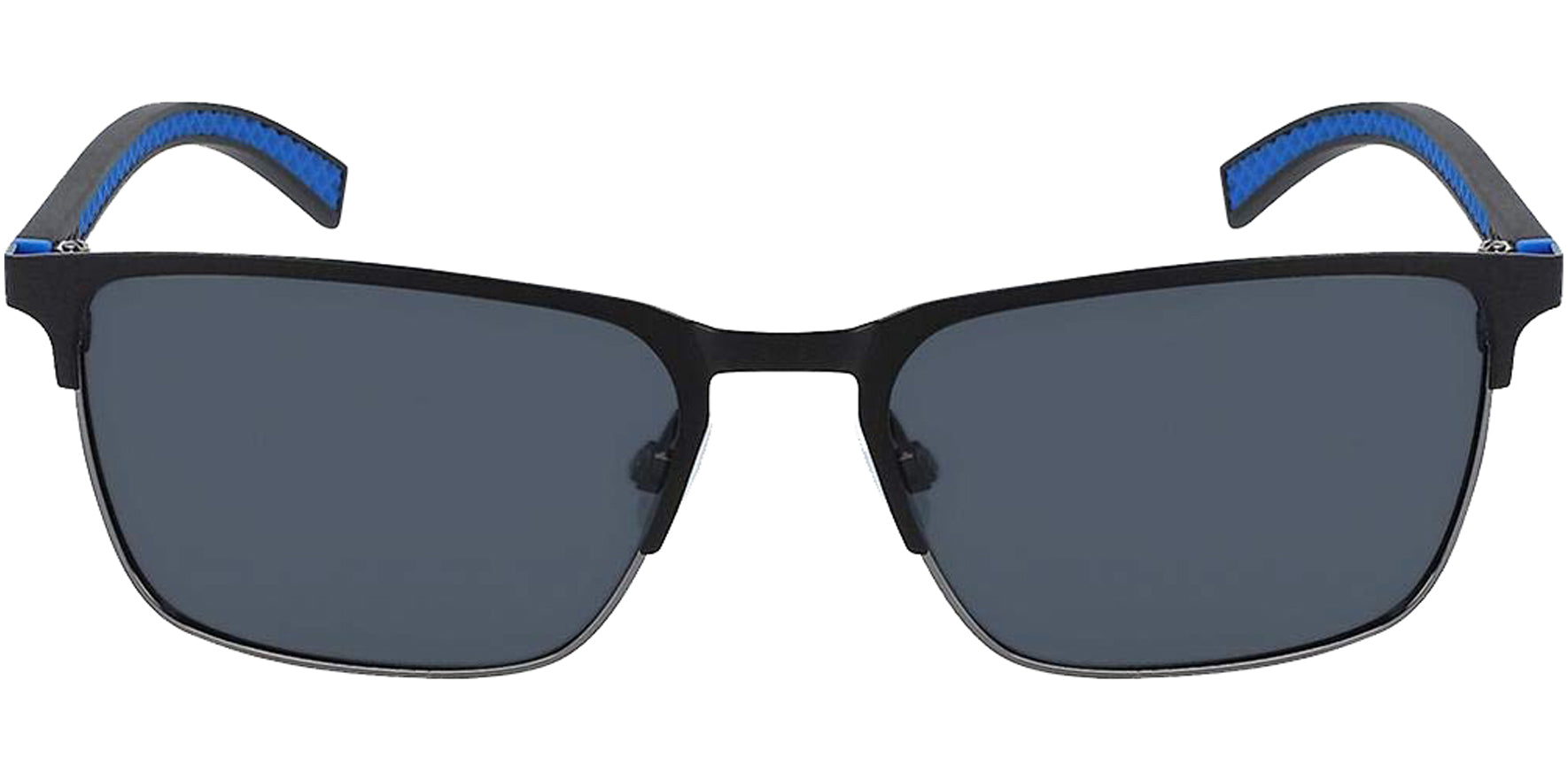Nautica Polarized Matte Black Rectangle Browline