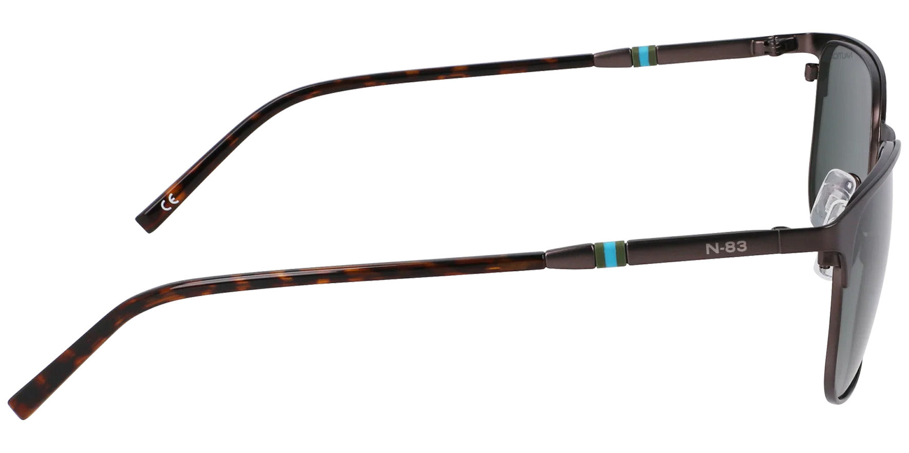 Nautica N-83 Collection Polarized Tenite Renew Metal Brow-Line