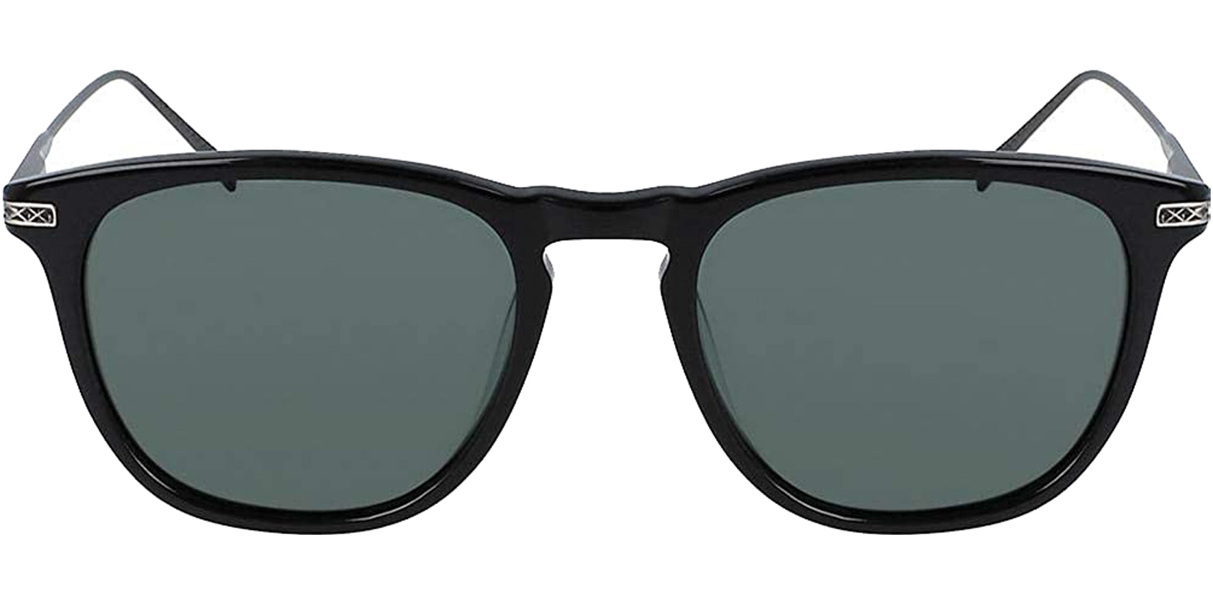 Nautica Polarized Black Slim Temple Soft Square - Eyedictive
