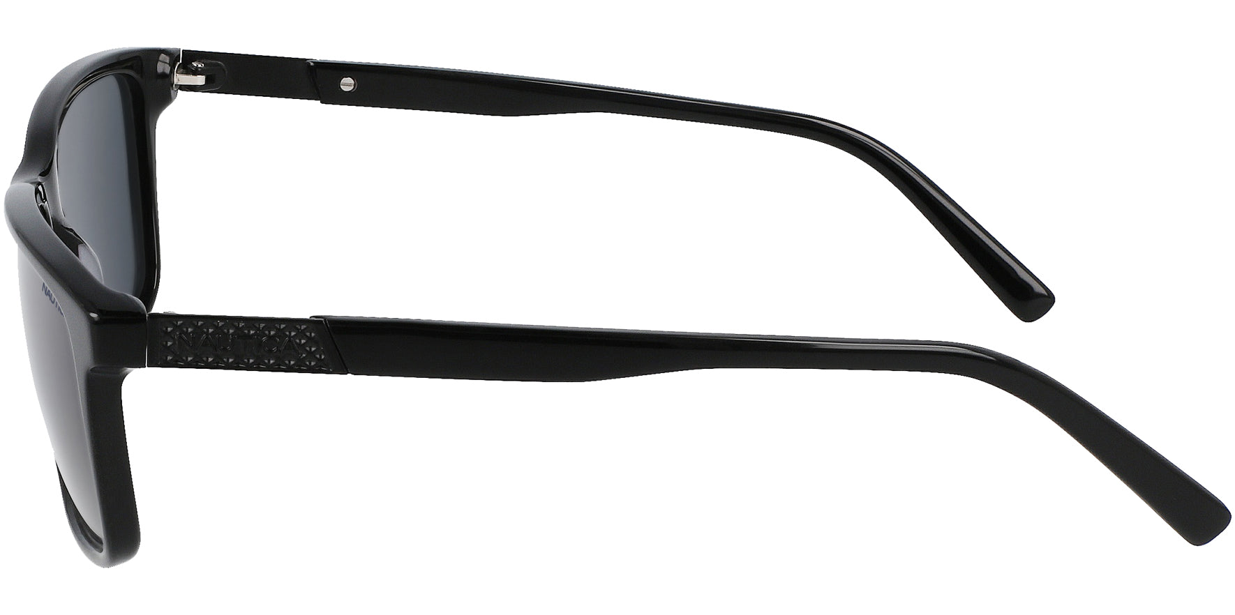 Nautica Men's Black Square Sunglasses w/ Steel Hinges