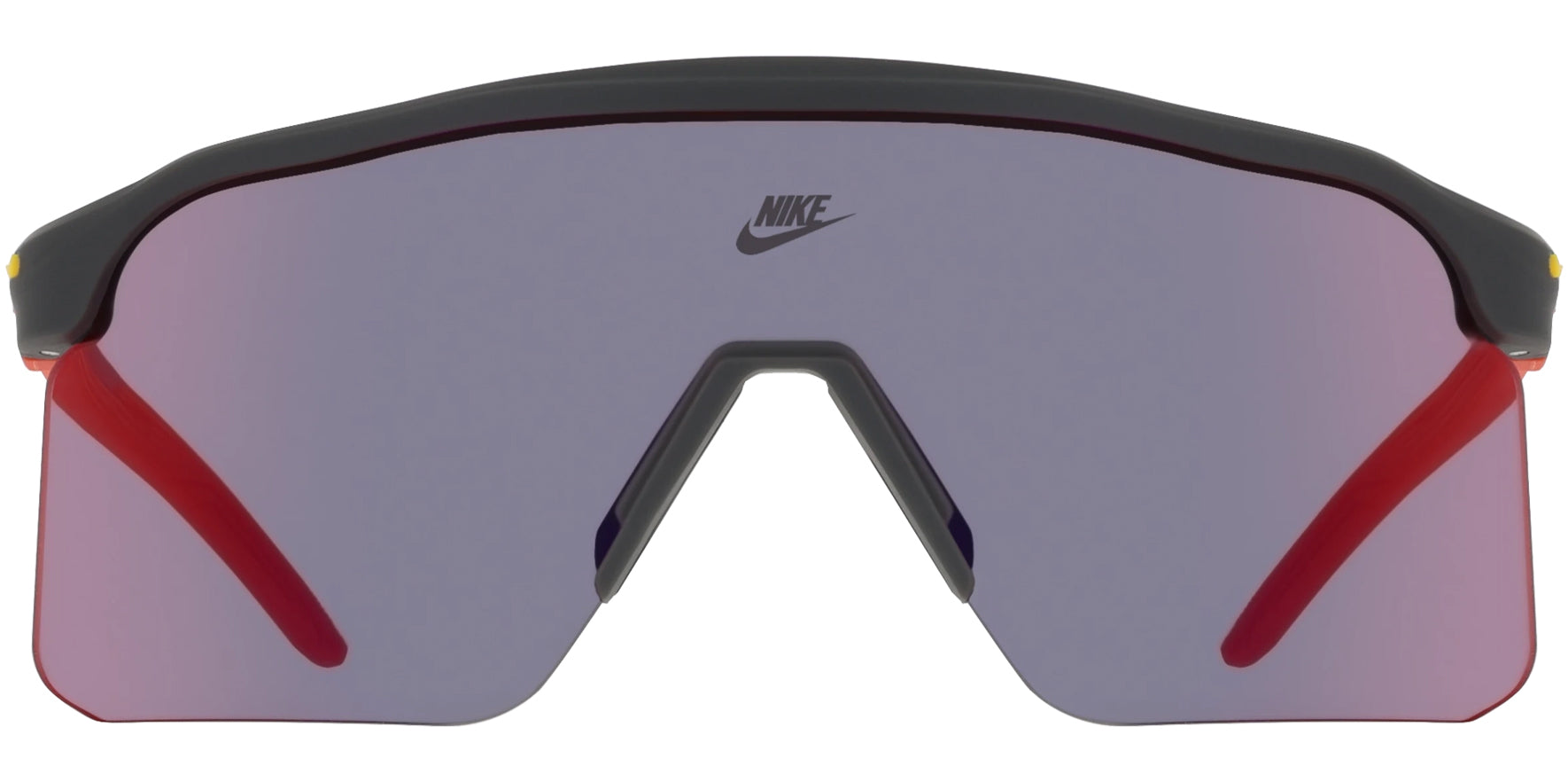 Nike Expedition Shield Max+ Semi-Rimless Sport Shield Wrap w/ Mirror Lens
