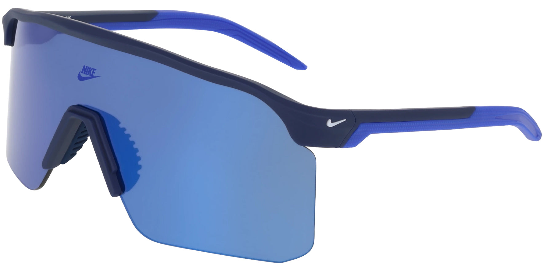 Nike Expedition Shield Max+ Semi-Rimless Sport Shield Wrap w/ Mirror Lens