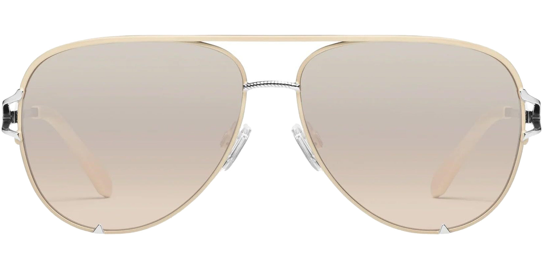 Quay High Key Twist Aviator w/ Gradient Mirror Lens