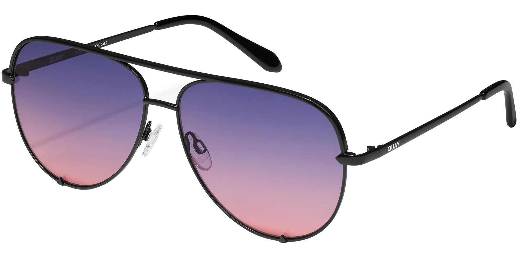 Quay High Key Aviator w/ Gradient Lens