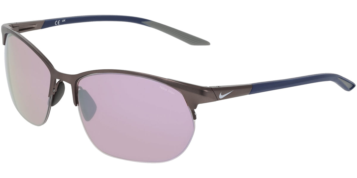 Nike Modern Metal Zone Semi-Rimless Soft Square w/ Max+ Lens