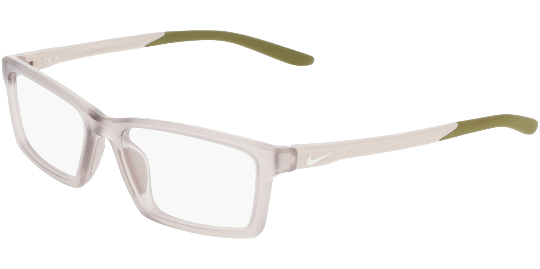 Nike Optical Rectangle Eyeglasses w/ Rubber Inlay