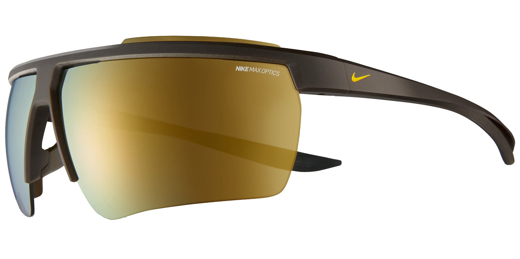 Nike Windshield 20 Semi-Rimless Wrap w/ MAX Optics Mirrored Lens - Eyedictive
